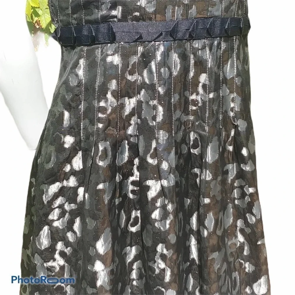 Tory Burch rennie metallic raw hem dress